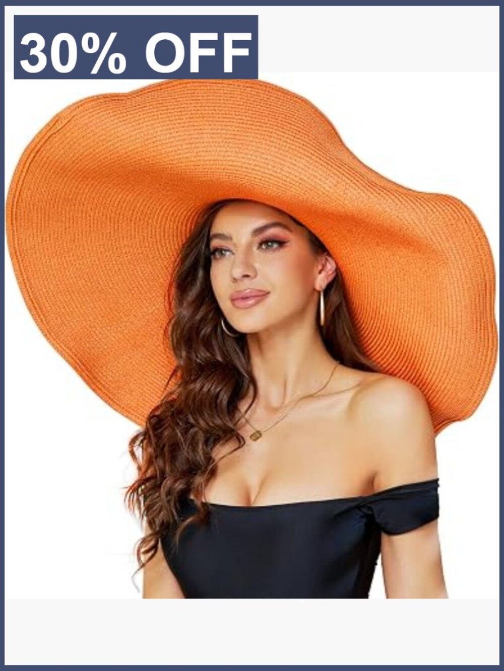 Oversized Wide Brim Straw Sun Hat Handmade Roll Up Beach Visor Hat